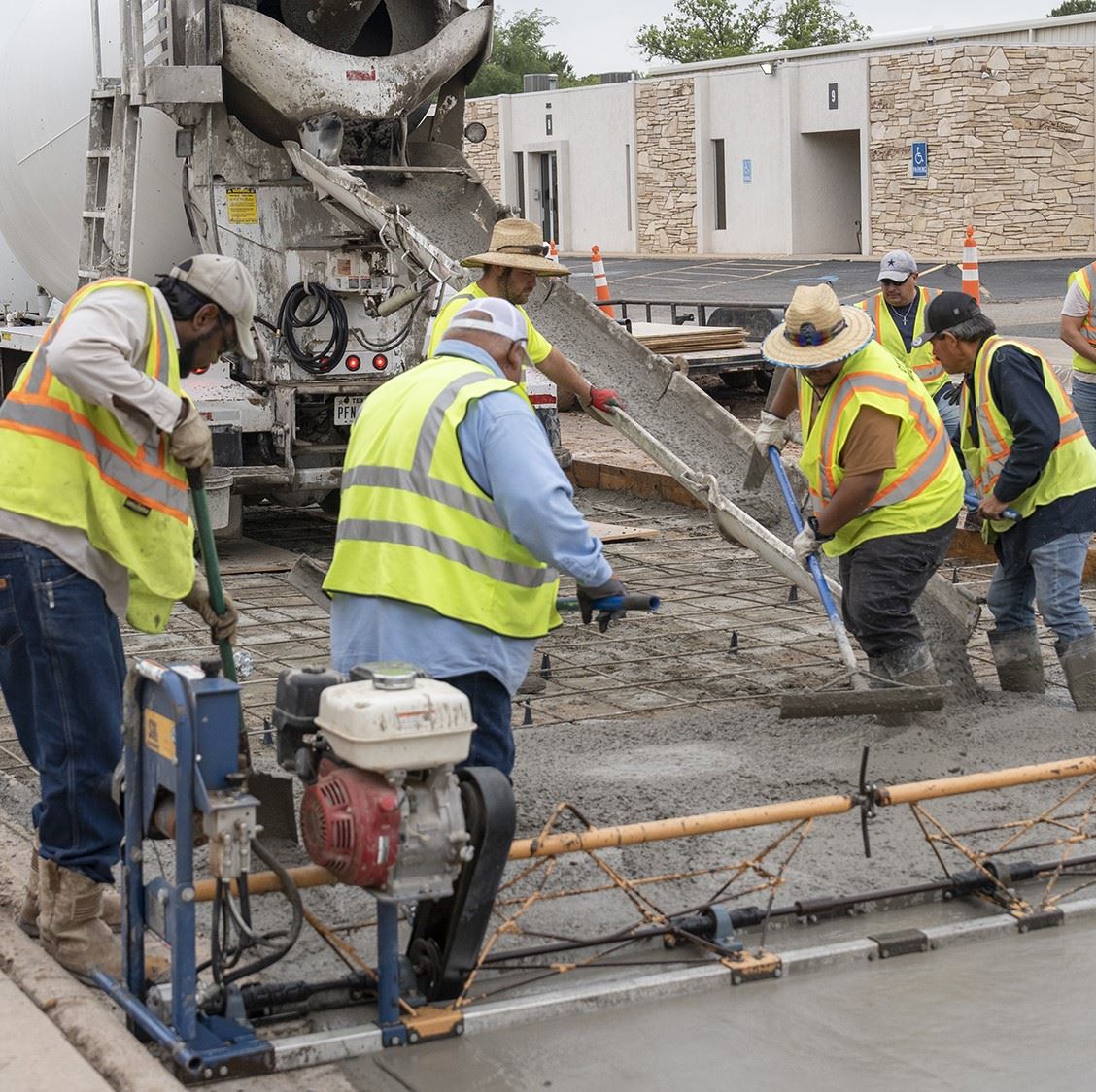 concrete workers - square