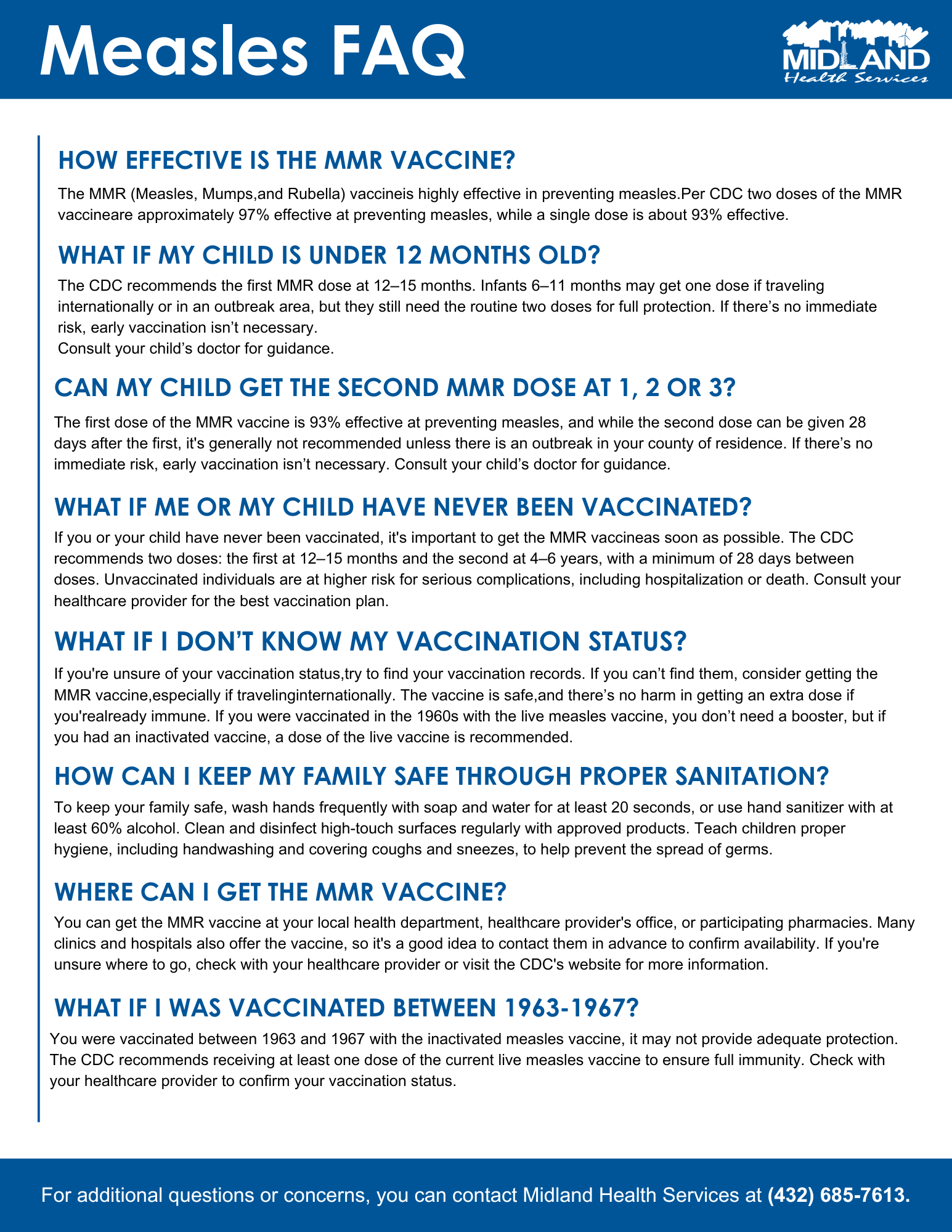Measles FAQ One pager 2025
